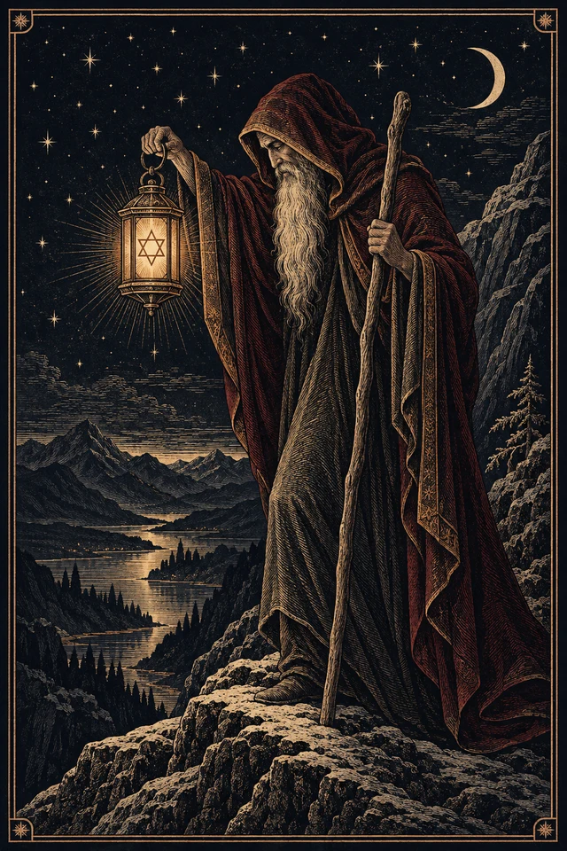 The Hermit tarot card