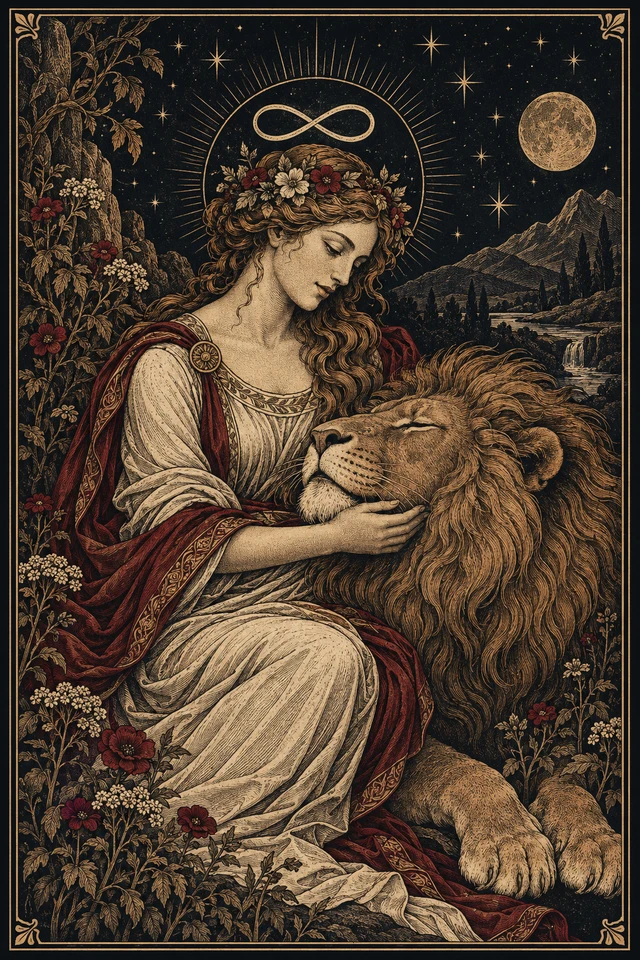 Strength tarot card